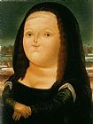 Fernando Botero Wall Art - Mona Lisa